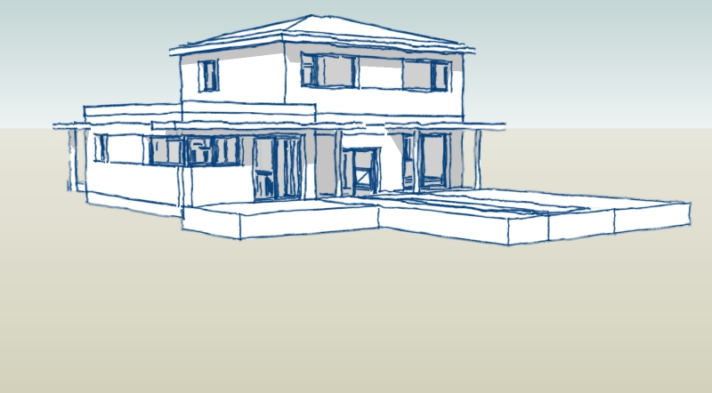Maison contemporaine 3D Architecte