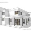 Maquette SKETCHUP 3D de maison d'architecte